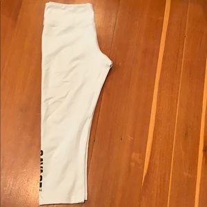 COPY - Savage Barbell White Crop Pants